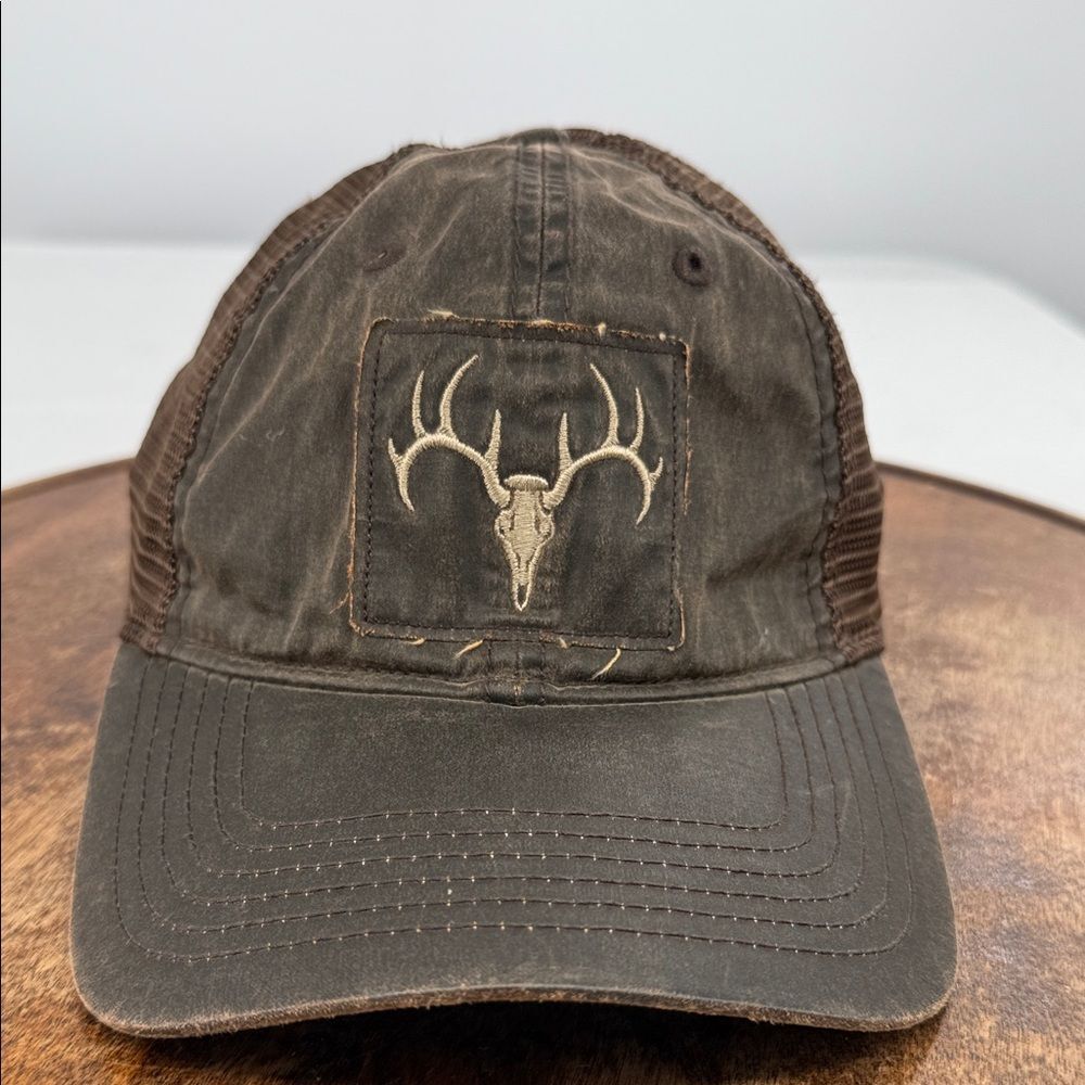 Field & Stream Hat Large/Extra Large Brown Deer Head Mesh Trucker Baseball Cap